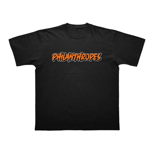 T-shirt Philanthropes (Blanc / Noir) PHILANSHOP