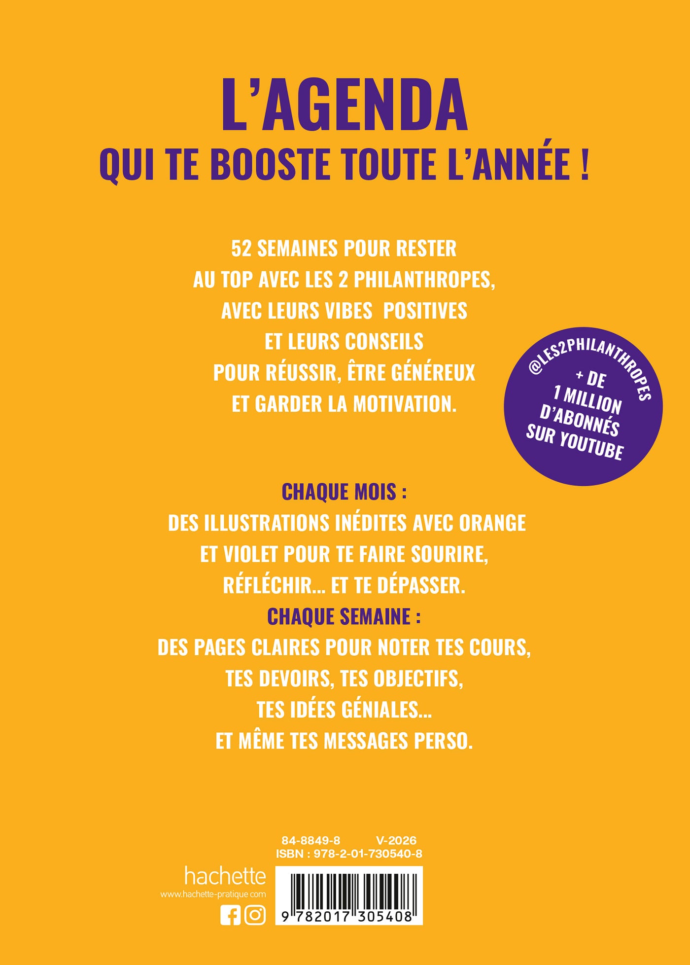 Agenda Les 2 Philanthropes 2026-2027 - Une Année Réussie !