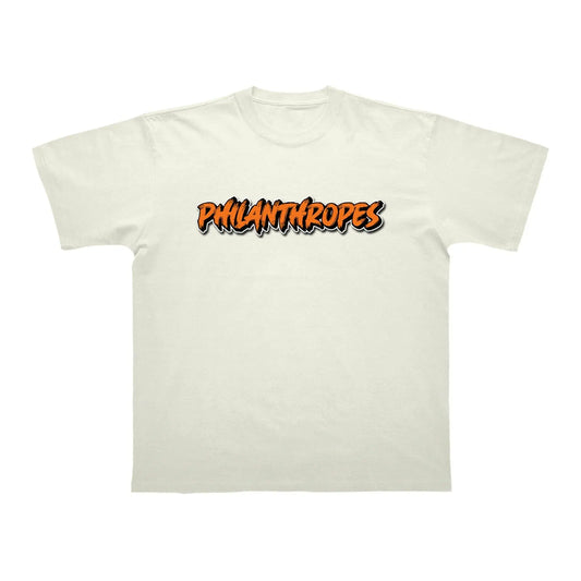 T-shirt Philanthropes (Blanc / Noir) PHILANSHOP